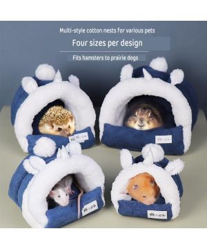 Cozy Winter Nest for Sugar Gliders – Warm Fleece Bed for Small Pets (Hedgehogs, Squirrels, Hamsters)